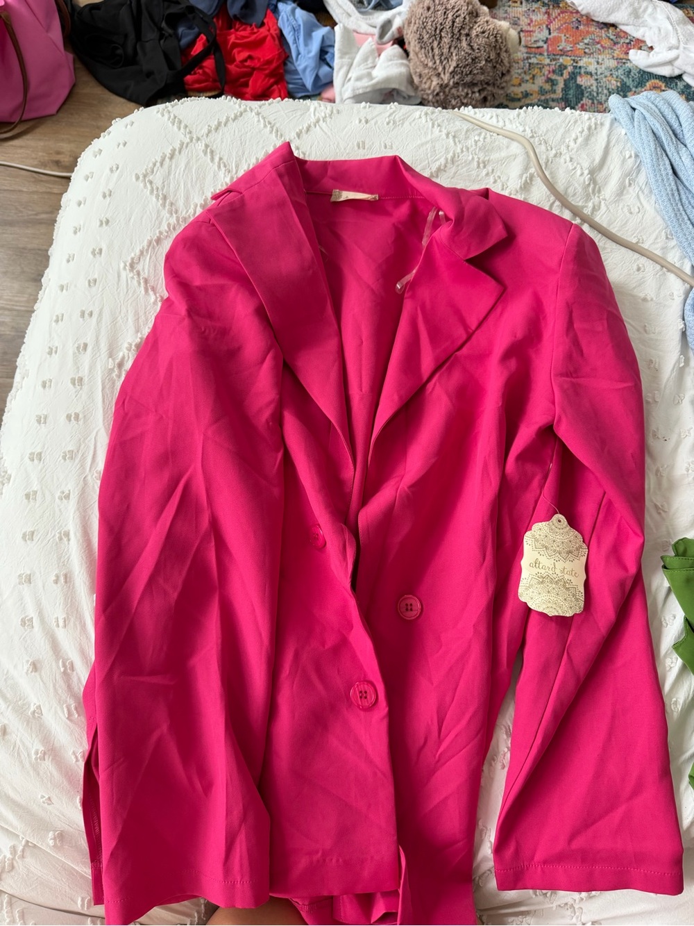 Altar'd State Hot Pink Women's Blazer Jacket